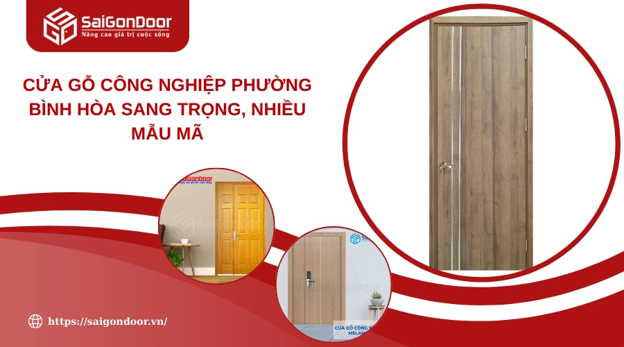 Cửa Gỗ Công Nghiệp Phường Bình Hòa Sang Trọng, Nhiều Mẫu Mã