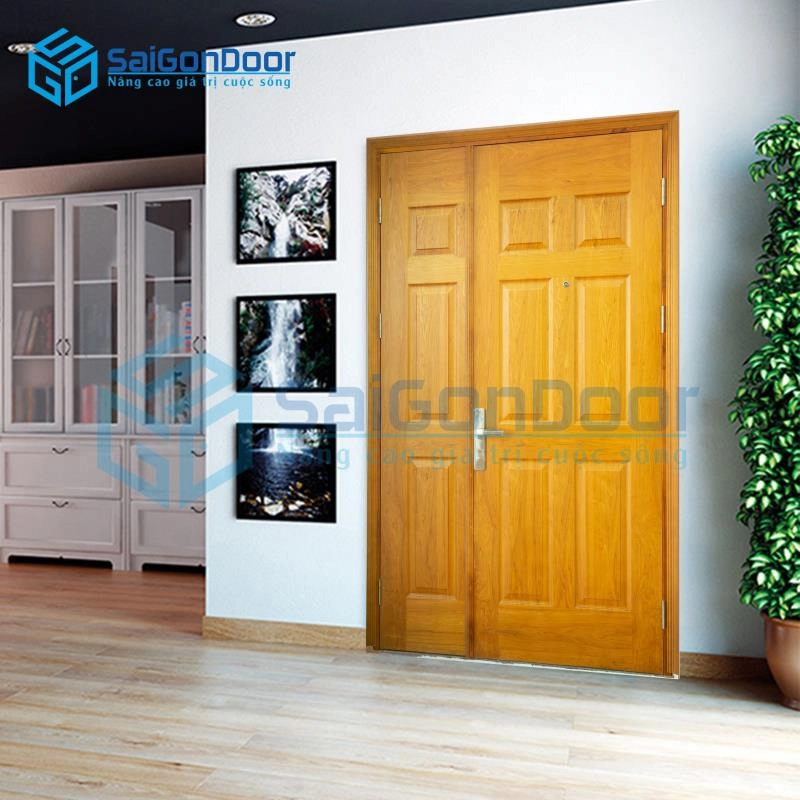 Cửa gỗ HDF Veneer MBC-V9B Ask