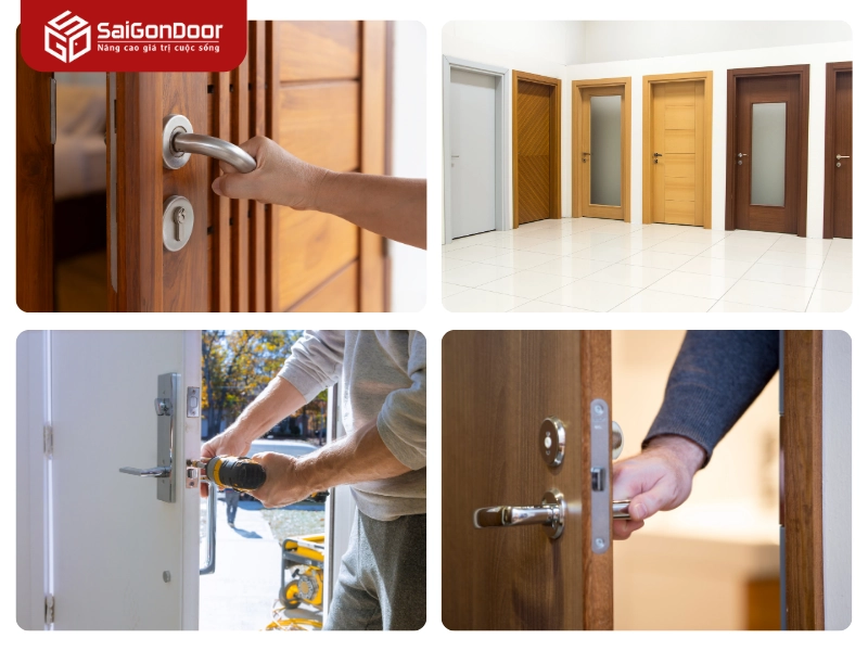 Ưu điểm kỹ thuật và tính ứng dụng của cửa gỗ công nghiệp