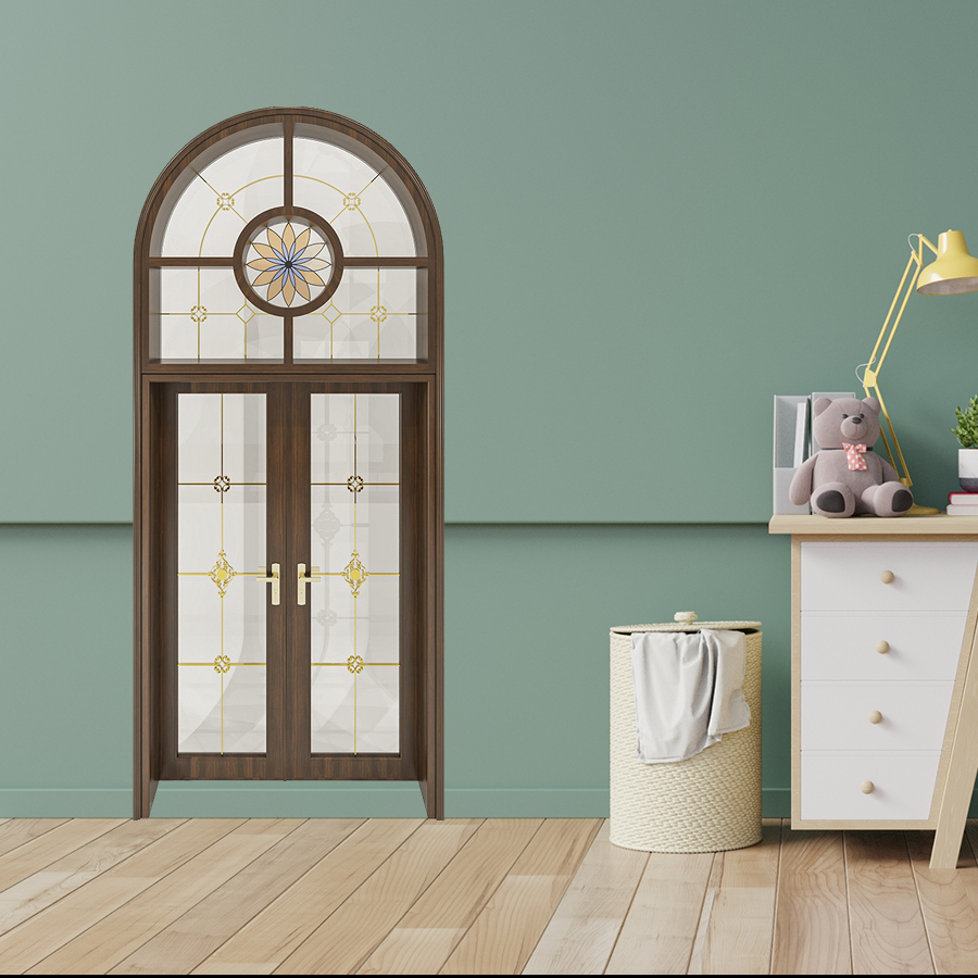 Cửa Nhôm Vân Gỗ SGD-CNVG-13