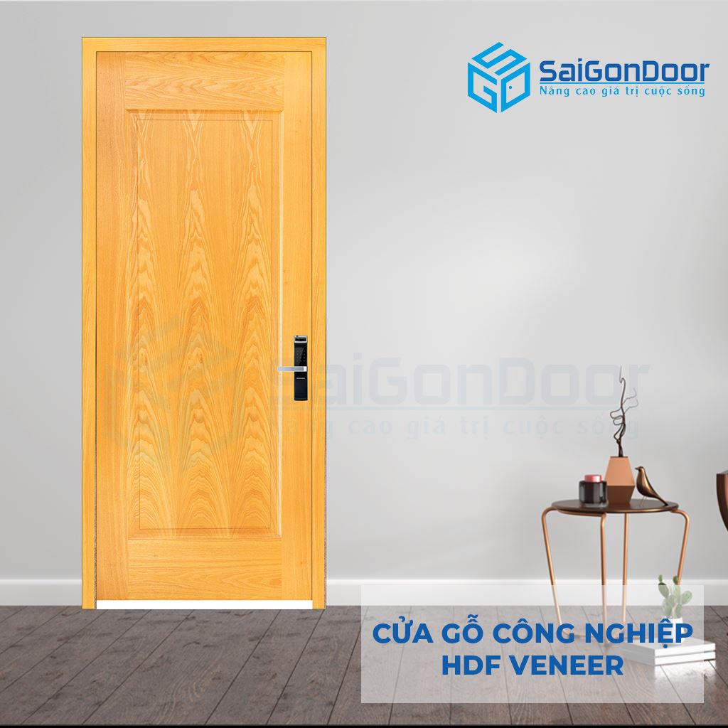 Cửa Gỗ Công Nghiệp HDF Veneer 1B-ash