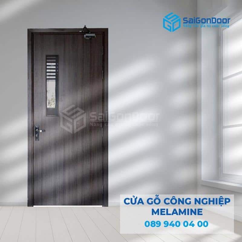 Sự hài hòa trong thiết kế và màu sắc của cửa gỗ công nghiệp Melamine