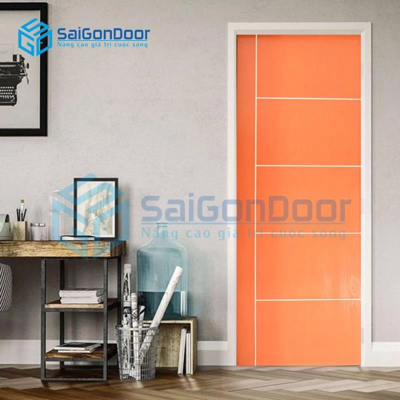 Cửa gỗ MDF Veneer P1R5 Xoan Đào
