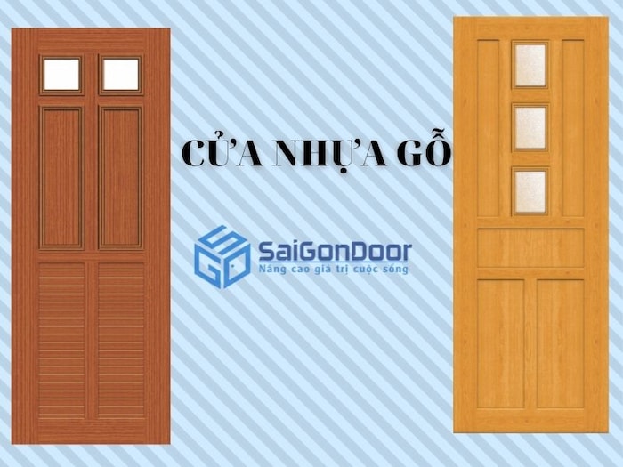 Cửa nhựa gỗ Composite được sản xuất từ những nguyên vật liệu cao cấp