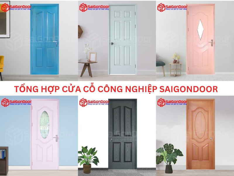 Một số mẫu cửa gỗ công nghiệp