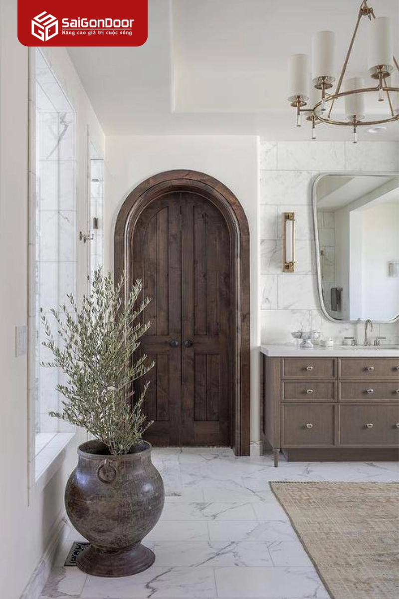 Thông số kỹ thuật và quy trình lắp đặt cửa vòm tiêu chuẩn tại Saigondoor