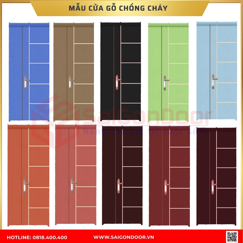 Các mẫu cửa gỗ chống cháy được ưa chuộng tại Tiền Giang