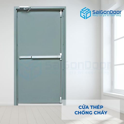 Mẫu cửa thép chống cháy 1 cánh thịnh hành nhất hiện nay