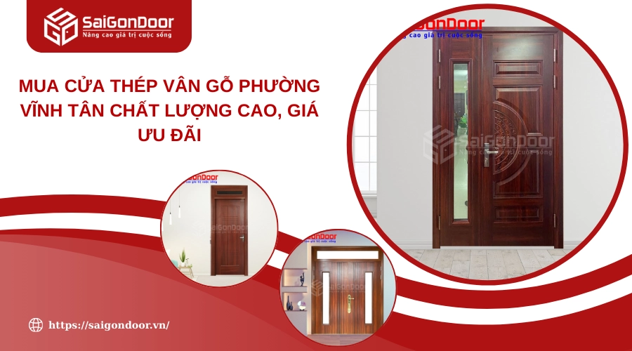 Mua Cửa Thép Vân Gỗ Phường Vĩnh Tân Chất Lượng Cao, Giá Ưu Đãi