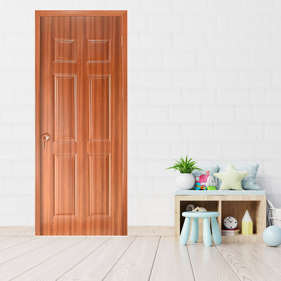 CỬA GỖ NHÀ TẮM SGD Cua go HDF Veneer 6A-sapele