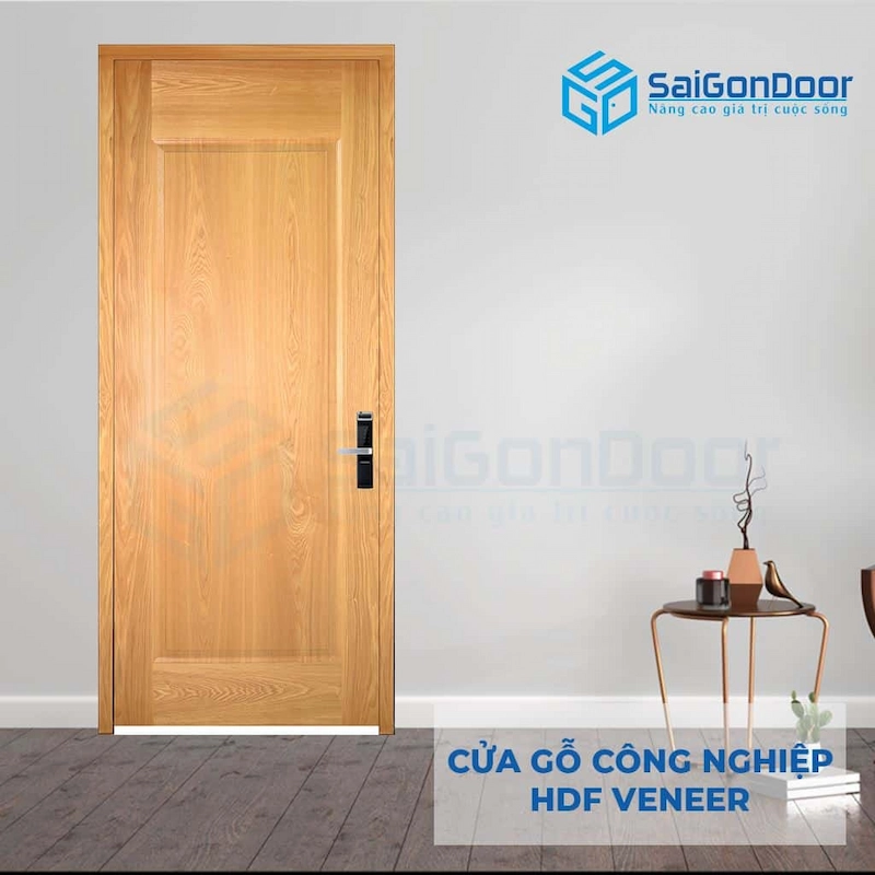 Cửa gỗ công nghiệp HDF Veneer 1B-Ash (2)