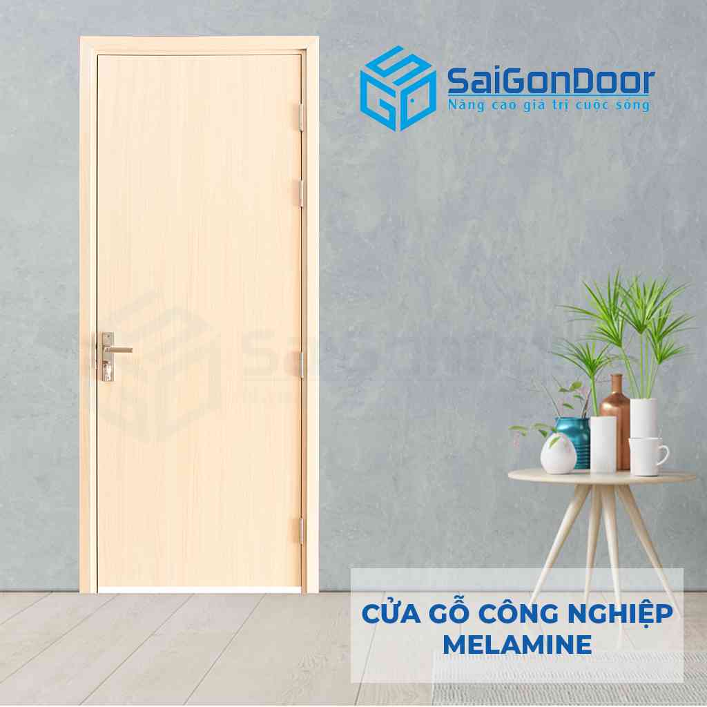 Cửa gỗ ngăn cháy MDF Melamine P1-2 SGD