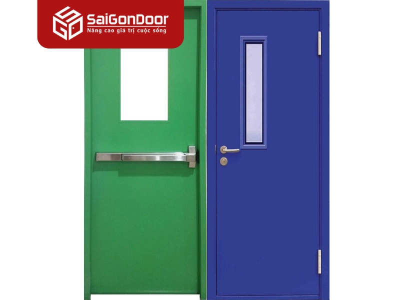 Một số mẫu cửa thép chống cháy