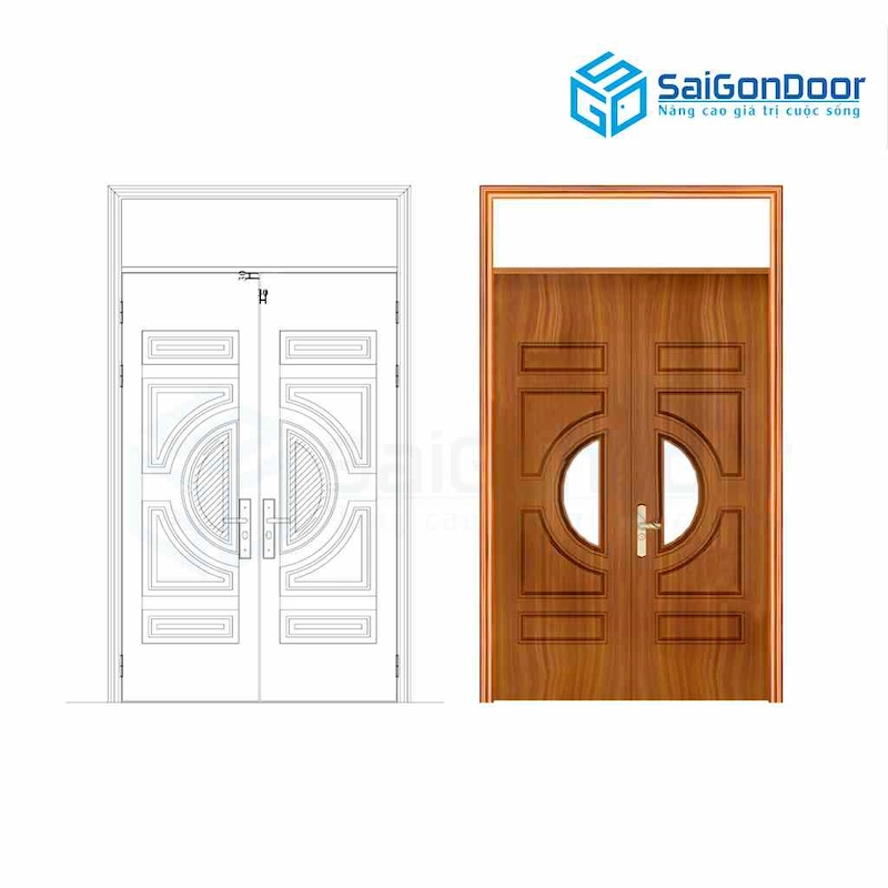 Thương hiệu và xuất xứ cũng ảnh hưởng đến báo giá cửa thép vân gỗ 2 cánh
