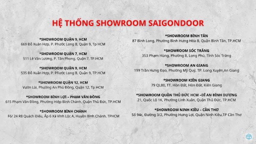 Hệ thống showroom SaiGonDoor