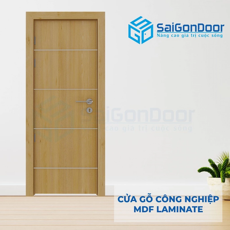 Cửa gỗ công nghiệp MDF Laminate P1R4A