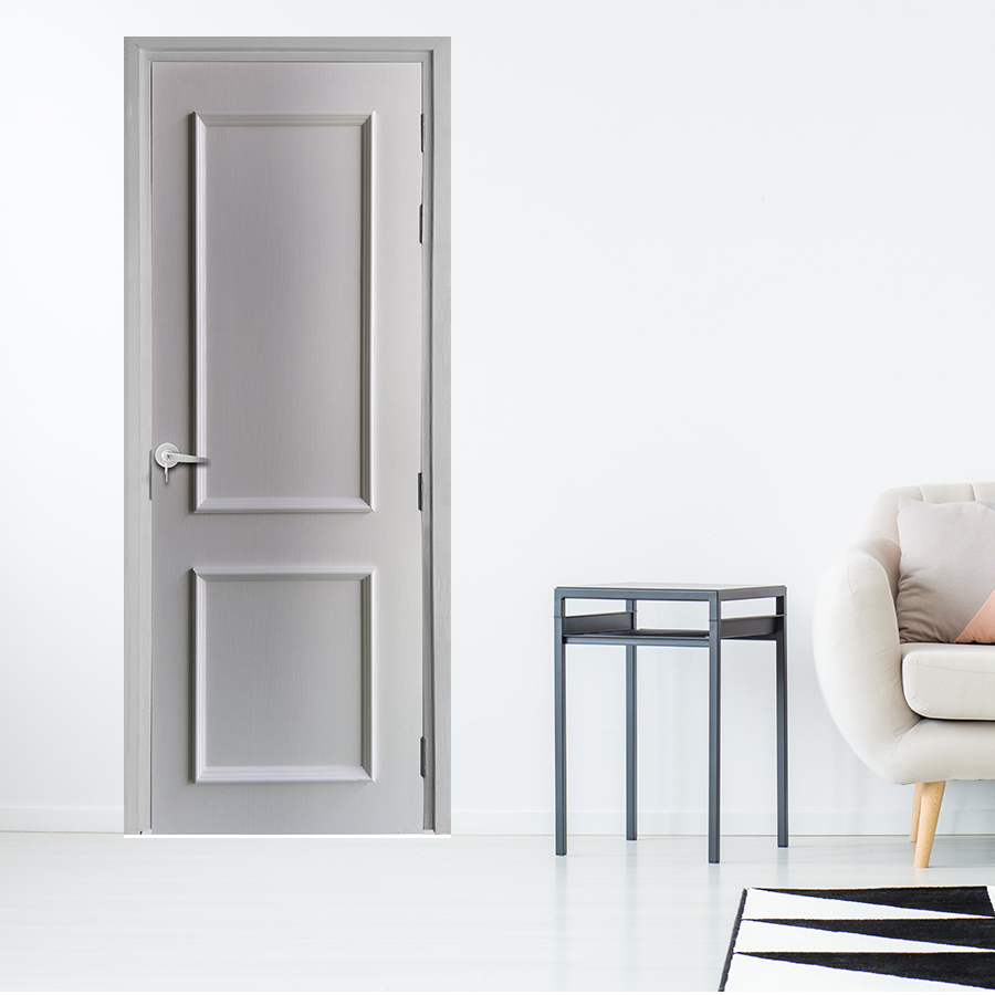 Cửa nhựa giả gỗ composite 2PN trắng 2