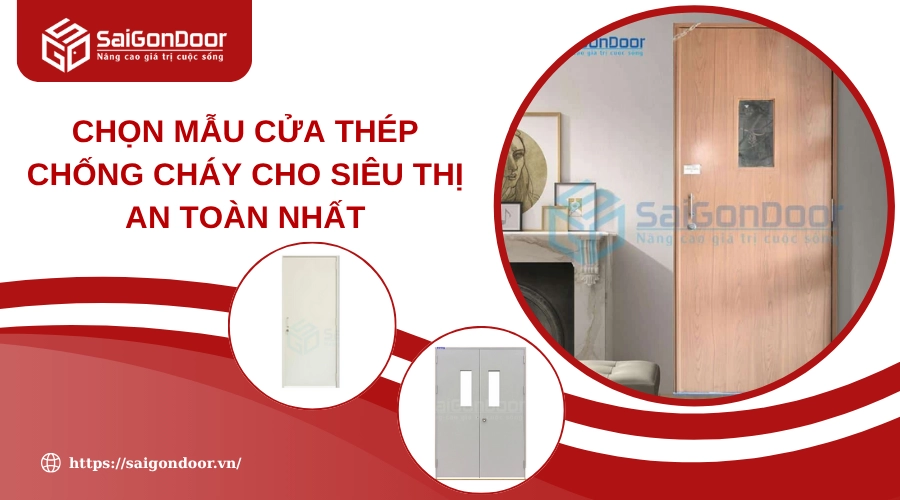 Chọn Mẫu Cửa Thép Chống Cháy Cho Siêu Thị An Toàn Nhất