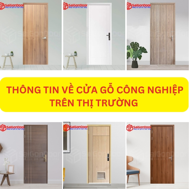 Thông tin về cửa gỗ công nghiệp trên thị trường 