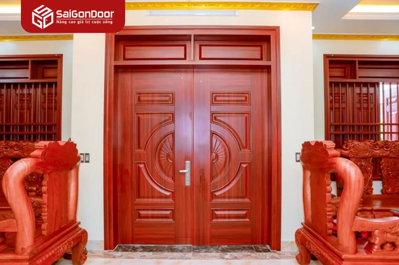 Chuẩn bị trước khi lắp đặt cửa thép vân gỗ