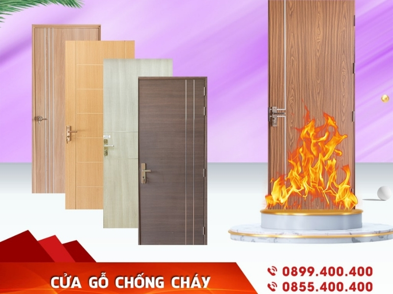 Cửa gỗ chống cháy có tính thẩm mỹ cao