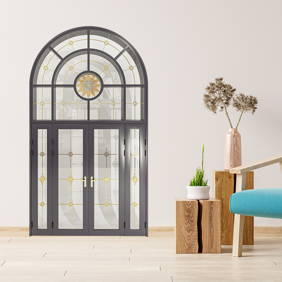 Cửa Nhôm Vân Gỗ SGD-CNVG-16