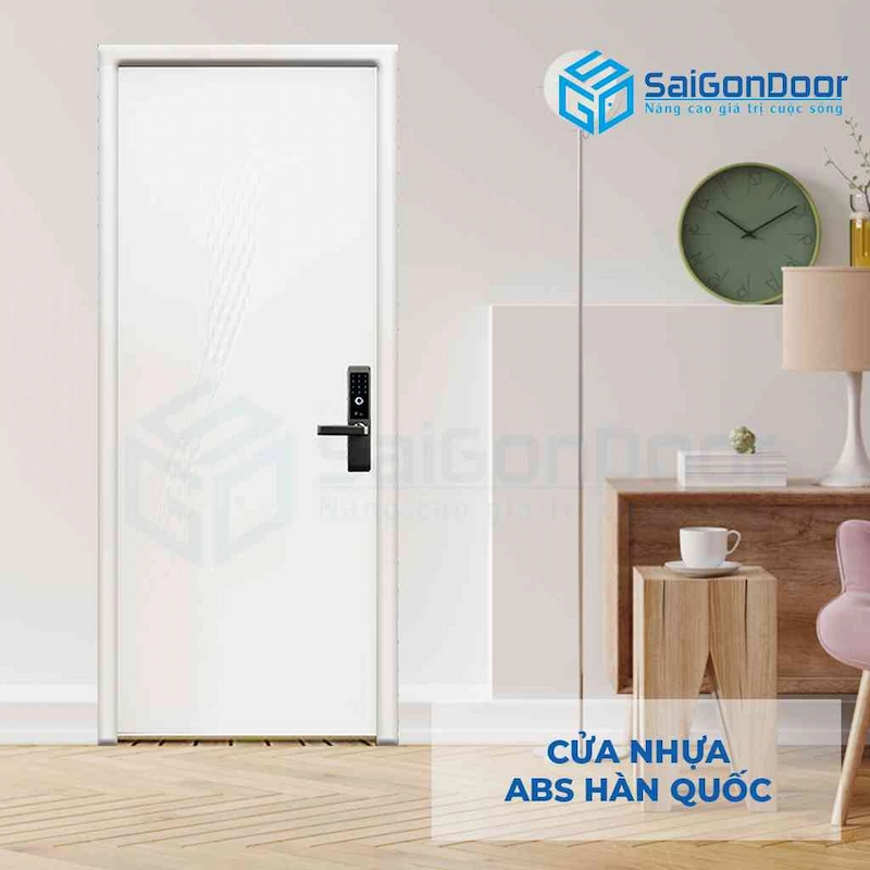 Cửa nhựa abs tối giản sang trọng cho nhà tắm