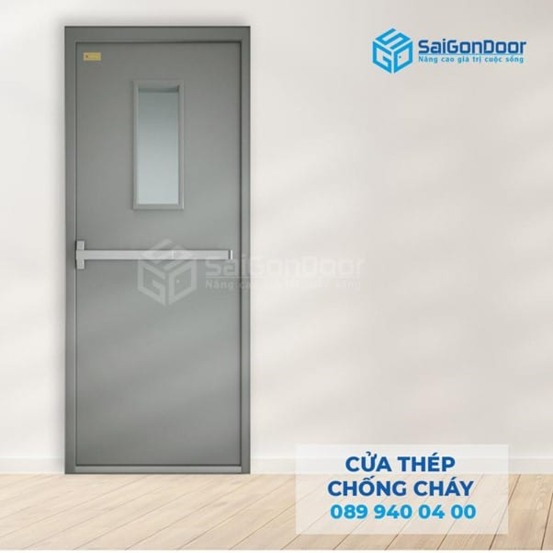 Cửa thép chống cháy giá rẻ cho lối đi thoát hiểm