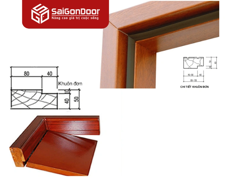 cấu tạo cửa gỗ công nghiệp