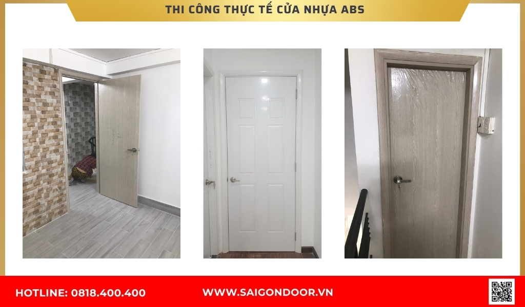 Hình ảnh thi công thực tế cửa nhựa Hàn Quốc Tiền Giang