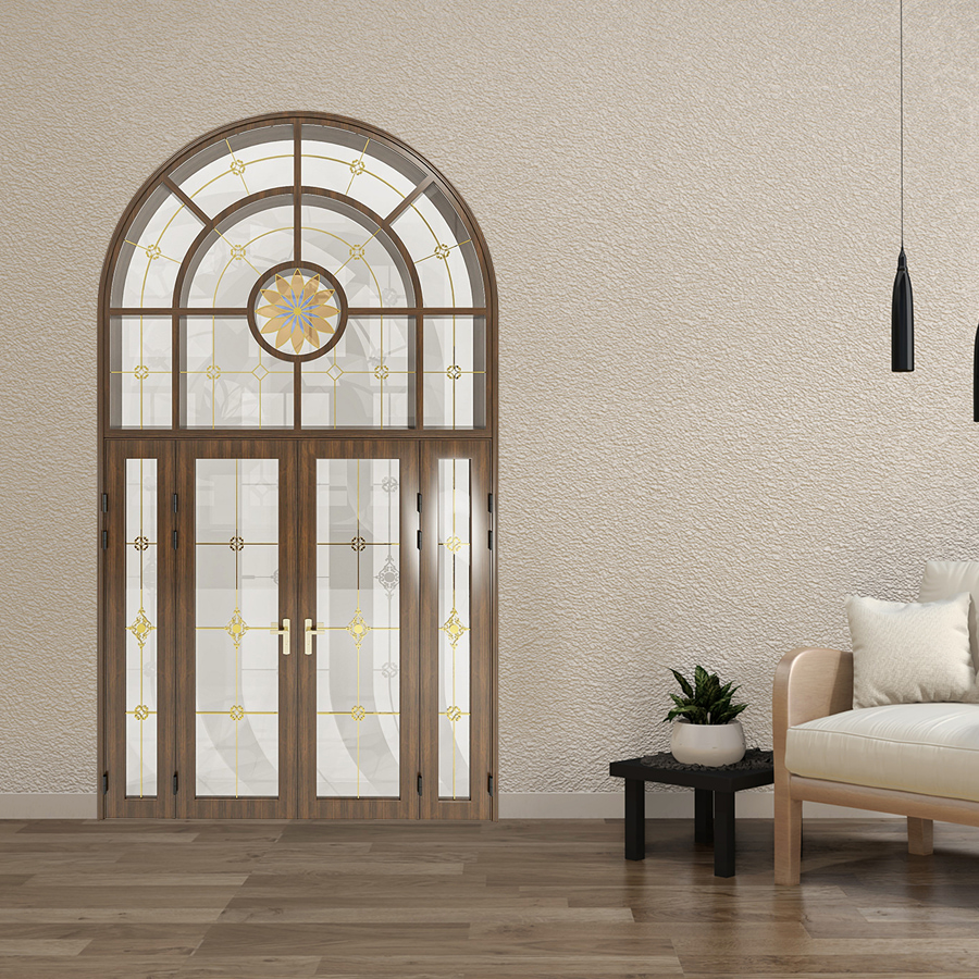 Cửa Nhôm Vân Gỗ SGD-CNVG-12