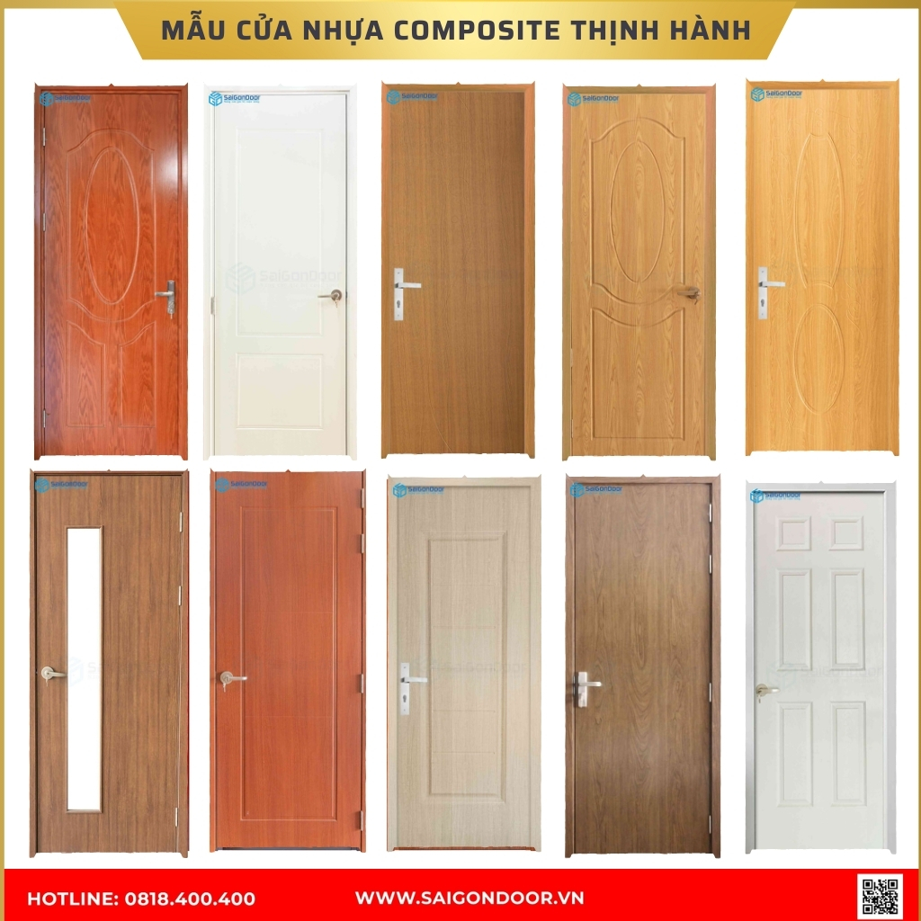 Mẫu cửa nhựa composite được ưa chuộng