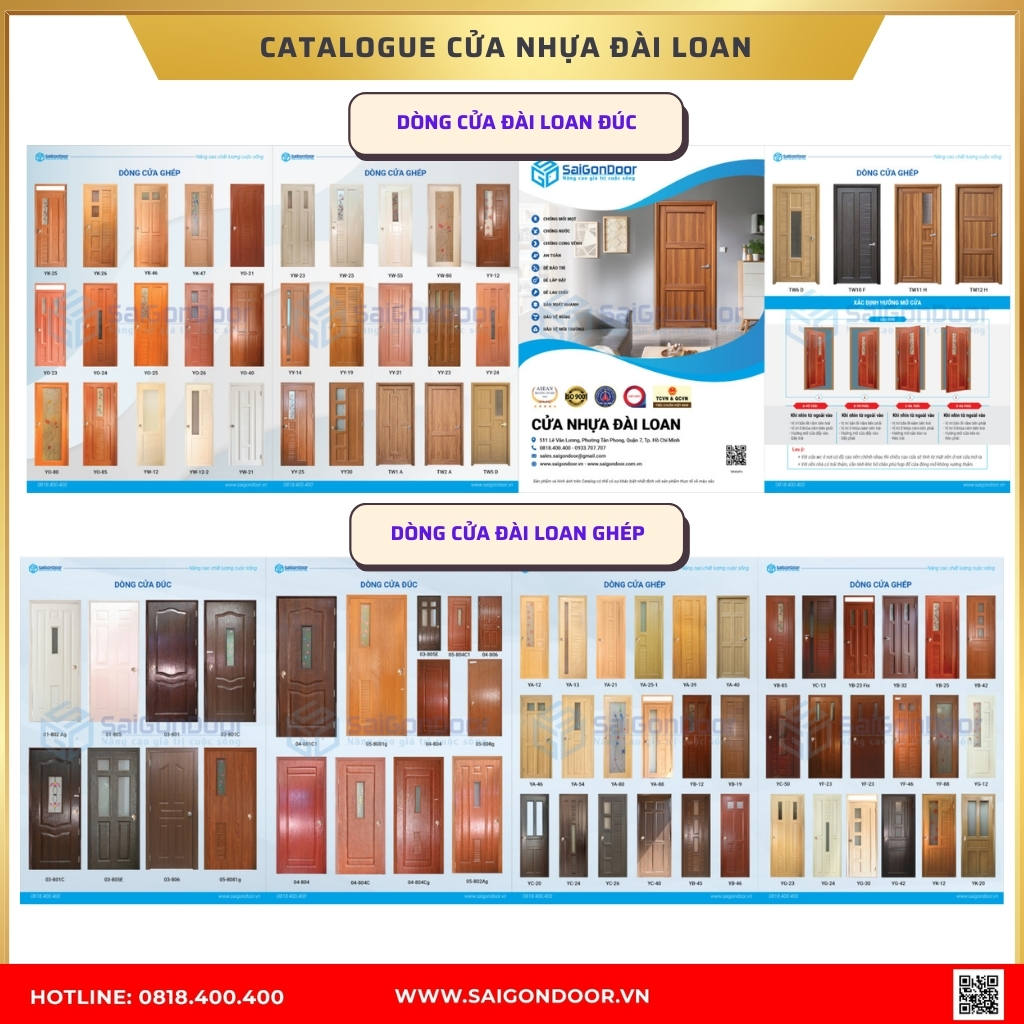 Catalog cửa nhựa Đài Loan