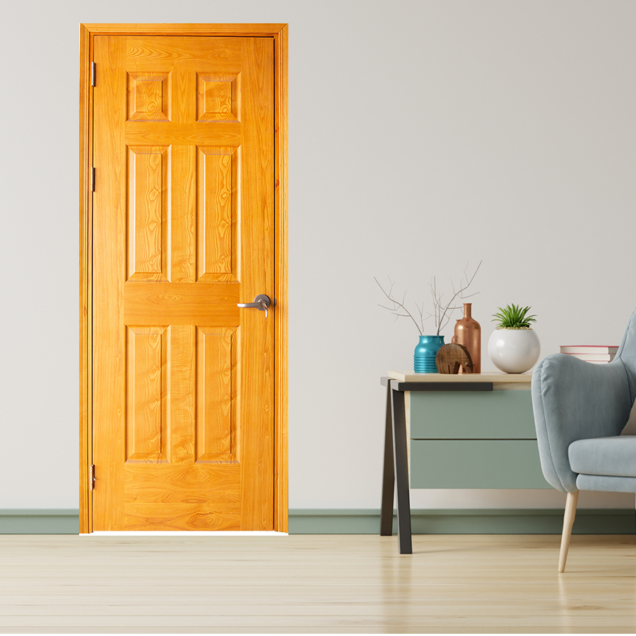 CỬA GỖ NHÀ TẮM SGD Cua go HDF Veneer 6A ash