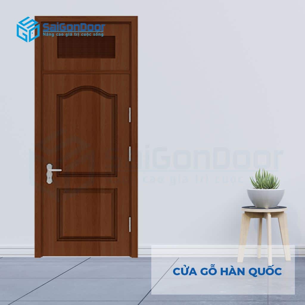 CỬA NHỰA SÀI GÒN SGD Cua go Han Quoc 2A walnut (1)