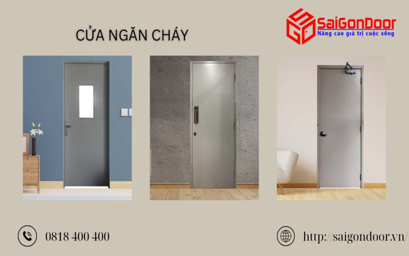 Cửa ngăn cháy được thiết kế để ngăn chặn sự lan truyền của lửa và khói