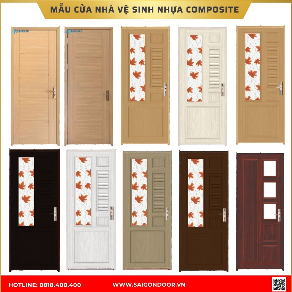 Mẫu cửa nhà vệ sinh nhựa composite được ưa chuộng