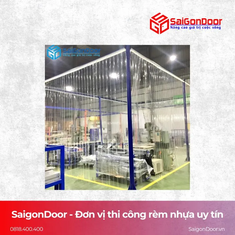 Rèm nhựa SaigonDoor phù hợp cho nhiều không gian