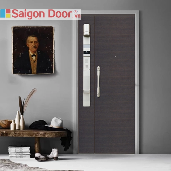 giá thi công cửa thép vân gỗ