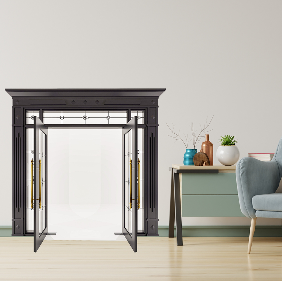 Cửa Nhôm Vân Gỗ 73