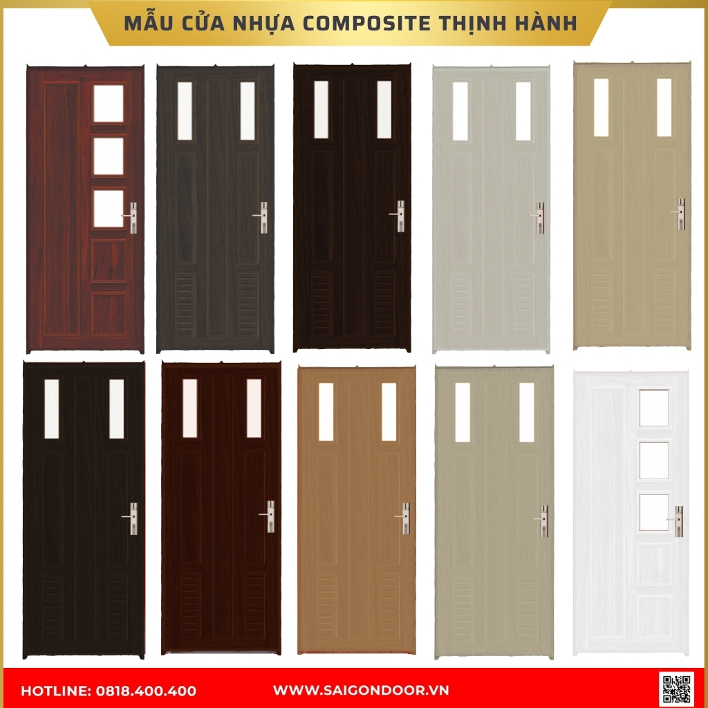 Mẫu cửa nhựa composite được ưa chuộng