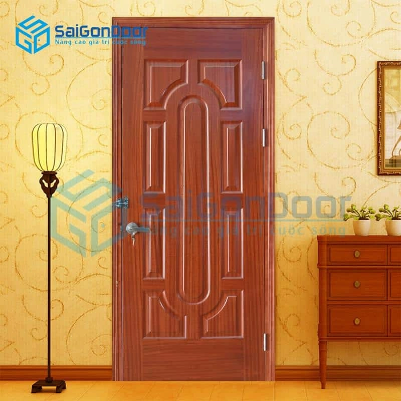 Cửa gỗ HDF Veneer 018 Sapele