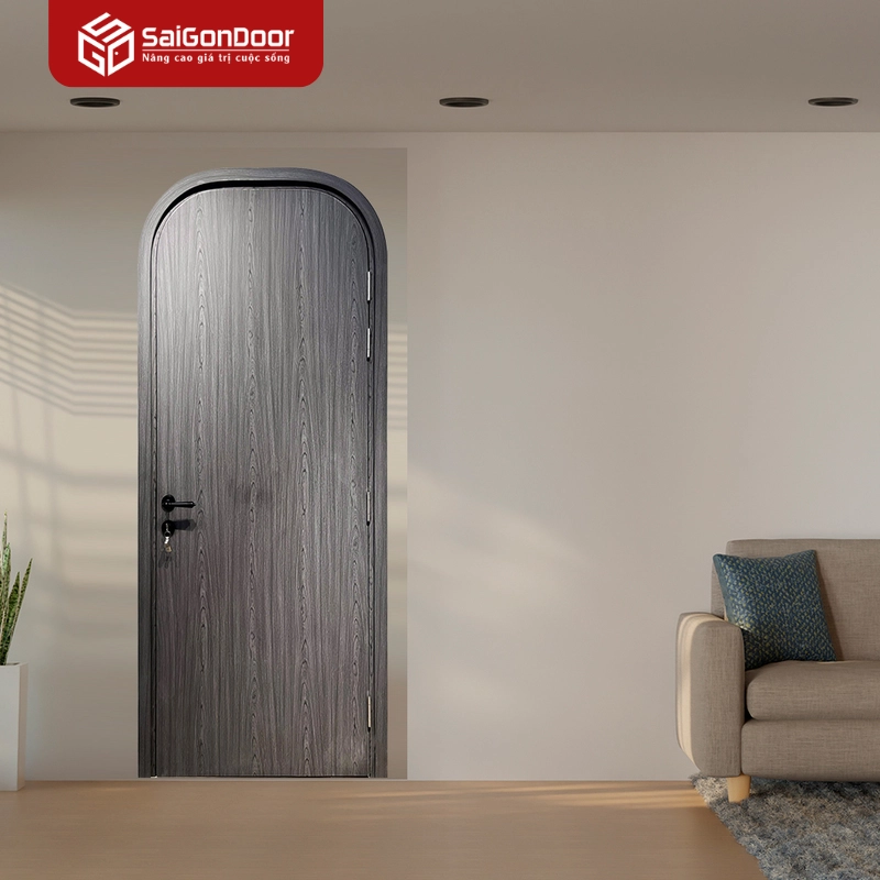 Cửa Composite phủ Film PVC xám (SGD03)