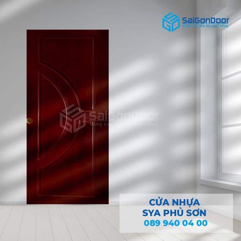 Cửa nhựa composite phủ da