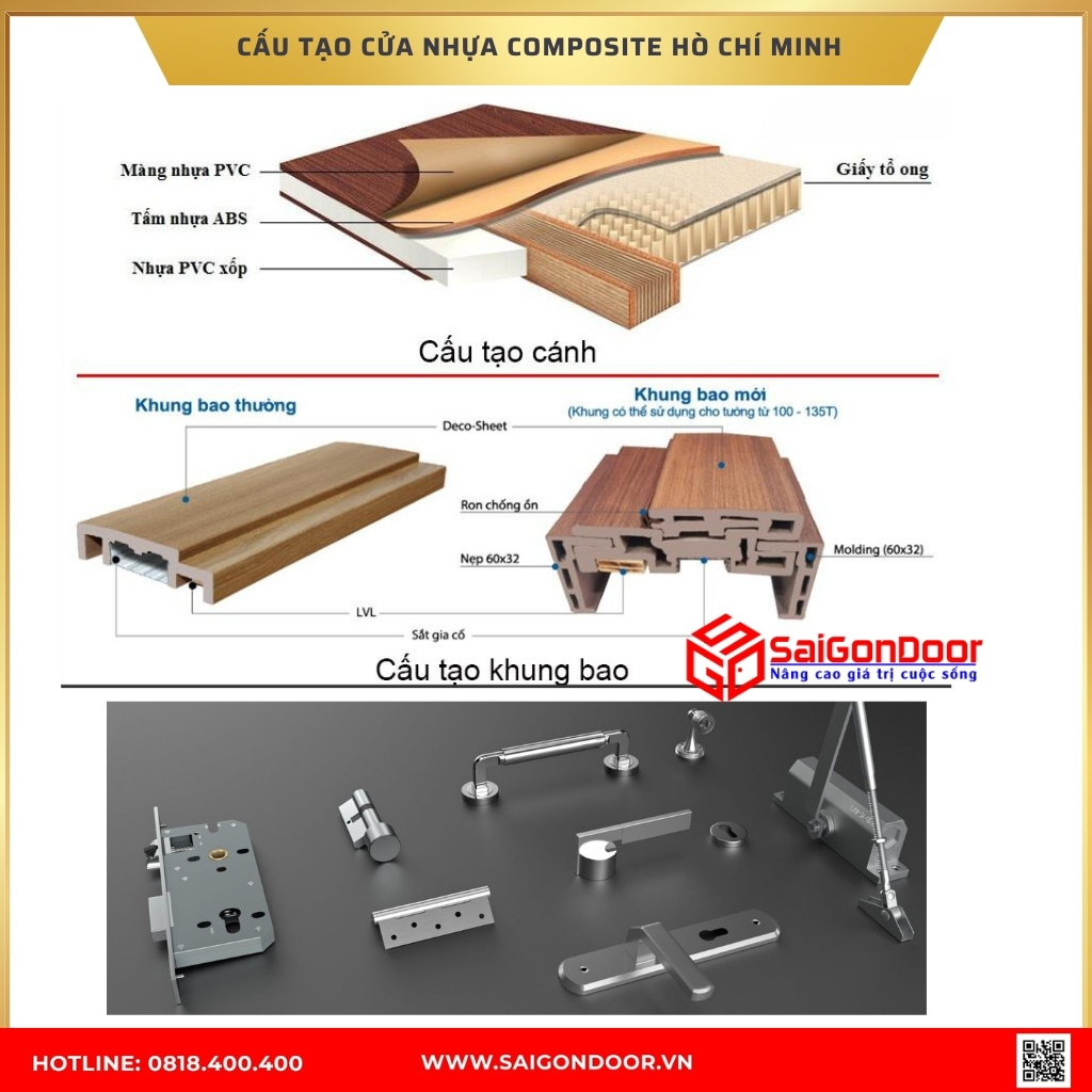 Cấu tạo cửa nhựa composite