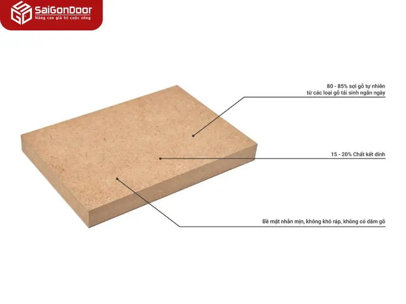 Cửa gỗ HDF cách âm tốt