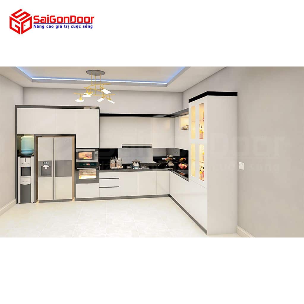 Nội thất nhà bếp Full trần L mini bar