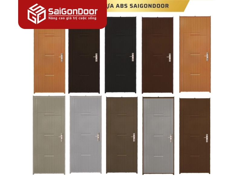 Phân loại cửa nhựa ABS Hàn Quốc theo thiết kế bề mặt