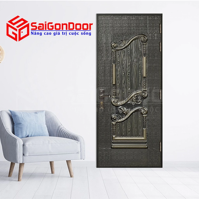 Ứng dụng của cửa thép vân gỗ 5D Classic trong không gian sống