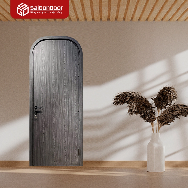 Cửa Composite phủ Film PVC xám - SGD03